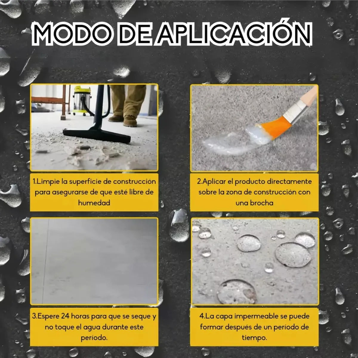 Sellador impermeabilizante Pack 4