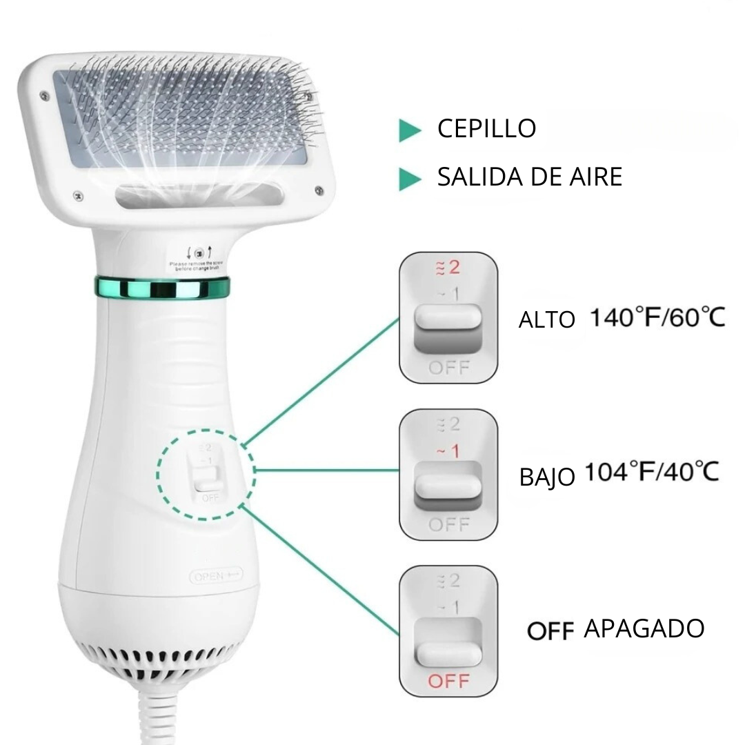 Secador PetDry brush para mascotas