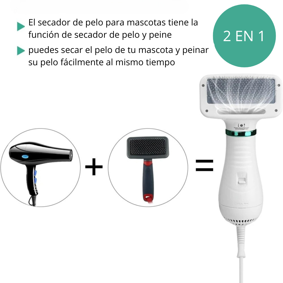Secador PetDry brush para mascotas