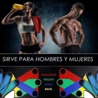 PUSH UP: Tablero de Flexiones Fitness【11 POSICIONES】