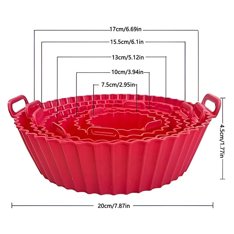Silicona Air Fryer 6 Tamaños