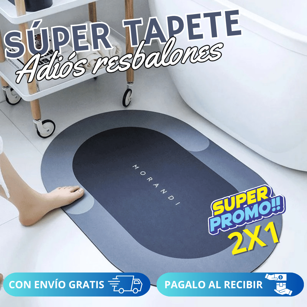Tapete Antidezlizante AntiBacterial Lleva 2 y paga 1